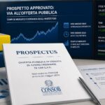 Documento del prospetto di un'offerta finanziaria con grafici di mercato e riferimenti a Poste Italiane e Tim.