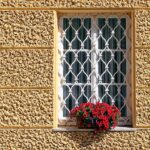 window grilles, window, nature, grid, old, facade, barred, wrought iron, flower wallpaper, verschnörkelt, security, climber plant, flower, beautiful flowers, flower background, window sill, barred window, window grate, ornament, housewall, decoration, plant, deco, building, wall, stone
